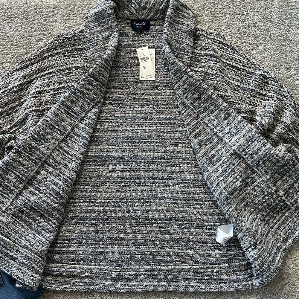 Anthropologie x Splendid Raw Hem Textured Oversized Cardigan - Picture 8 of 11
